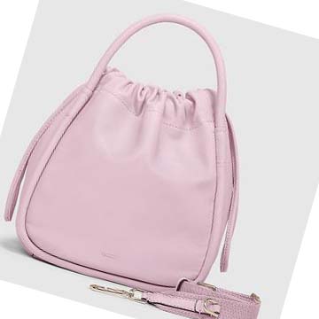 Men's Ecco Contact Drawstring Handbag Pink | SG 737RVD